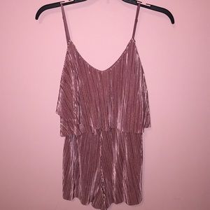 Silky mauve pink romper